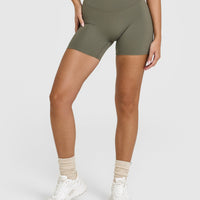 SoftMotion™ Shorts 6" with White Logo | Alpine Green