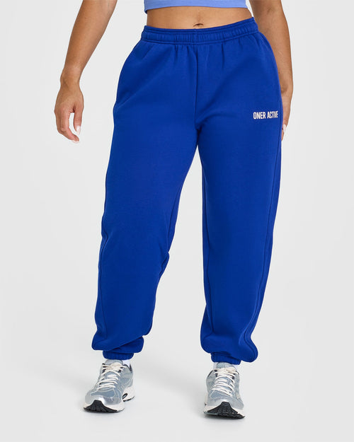 Oner Modal Foundations Jogger With Printed Graphic | Strong Blue