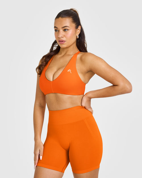 Oner Modal Unified Micro Bralette | Flame Orange