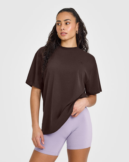 Oner Modal Classic Oversized Lightweight T-Shirt | 70% Cocoa
