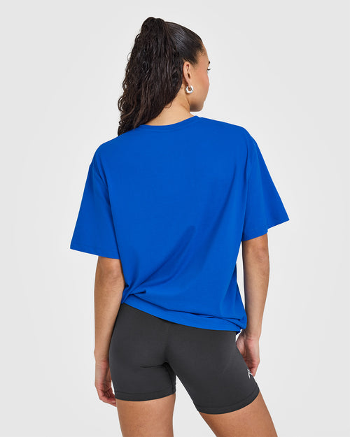 Classic Oversized Lightweight T-Shirt | Cobalt