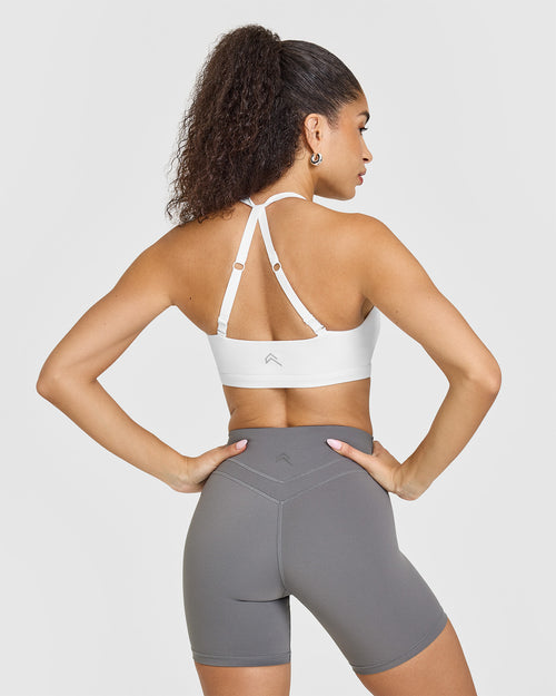 Unified Twist Sports Bra | White