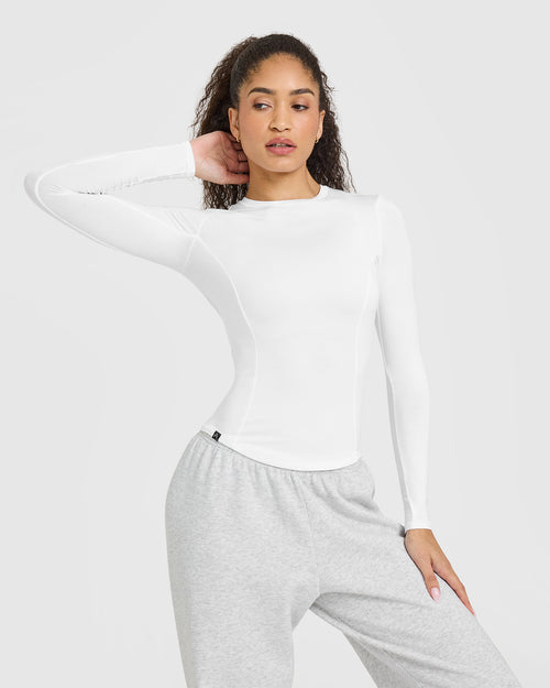 Oner Modal Mellow™ Soft Long Sleeve Top | White