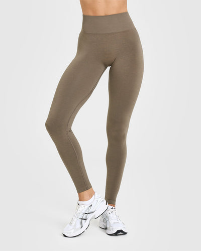 Effortless Seamless Leggings | Moss Brown