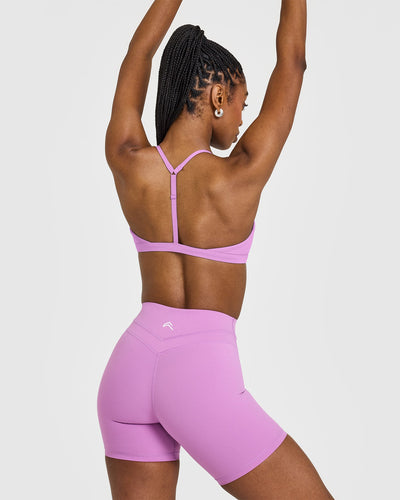 EasyLift™ Ultra Minimal V Neck Bralette | Orchid Purple