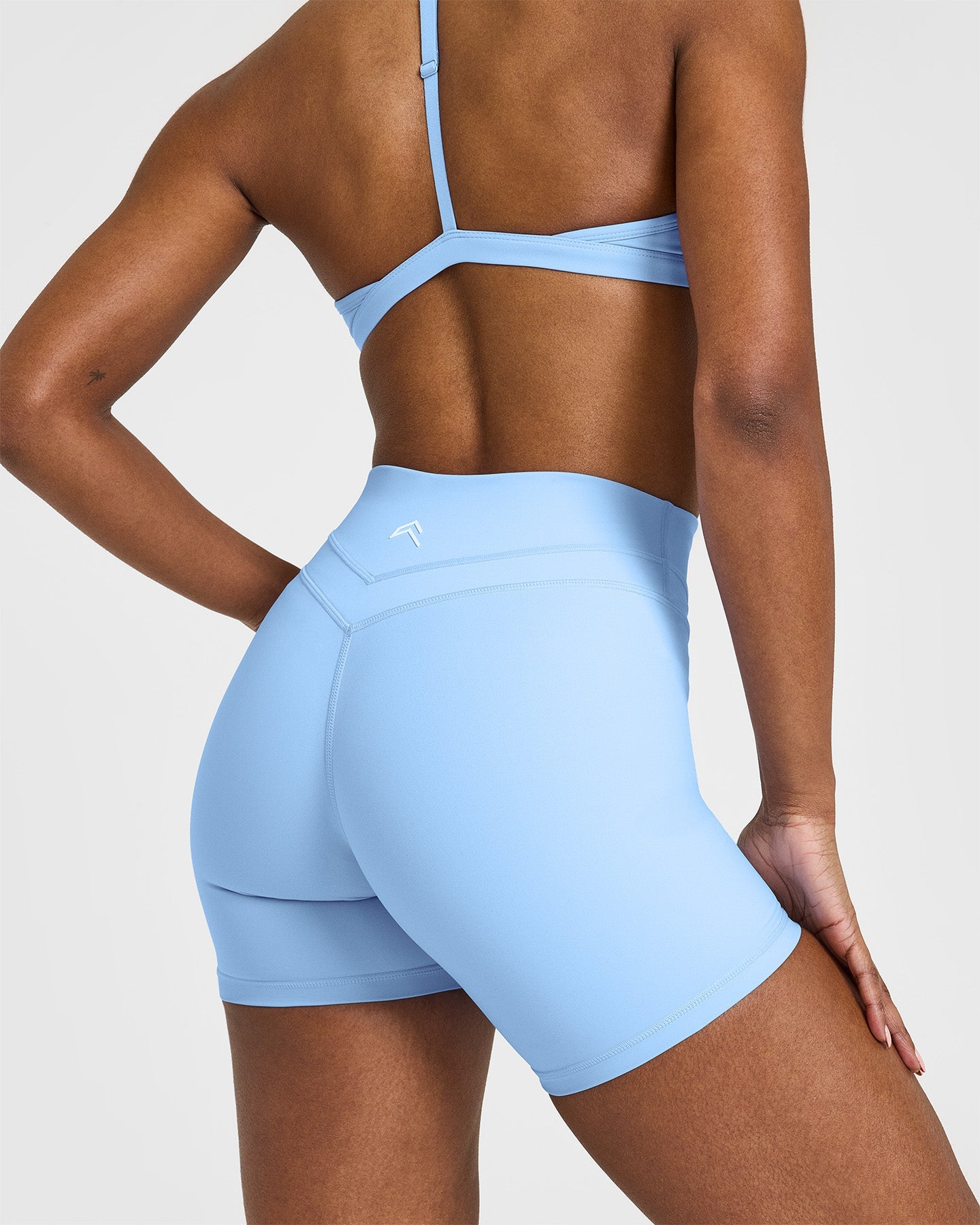 UnifiedMove™ High Waisted Shorts 6" | Powdered Blue