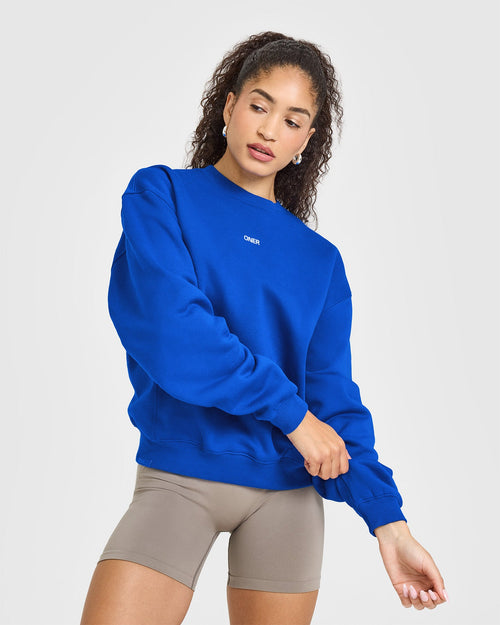 Oner Modal Foundations Raising the Bar Crew Neck Sweatshirt | Cobalt Blue