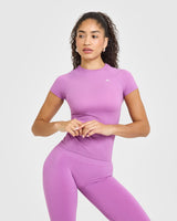 Go To Seamless Fitted Top | Orchid Purple