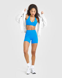 UnifiedMove™ High Waisted Shorts 6" | Tropical Blue