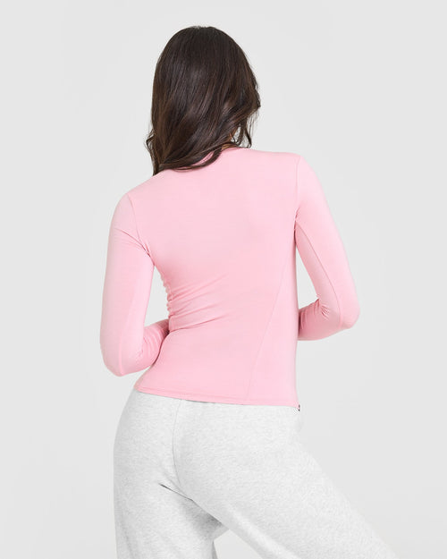 Mellow™ Soft Long Sleeve Top | Petal Pink