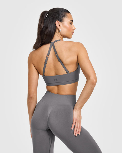 Unified Twist Sports Bra | Ash Grey