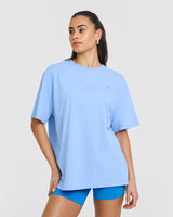 Classic Oversized Lightweight T-Shirt | Powdered Blue