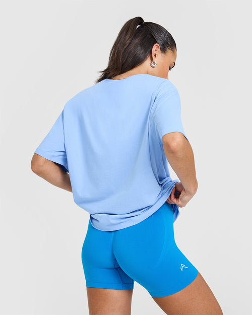Classic Oversized Lightweight T-Shirt | Powdered Blue