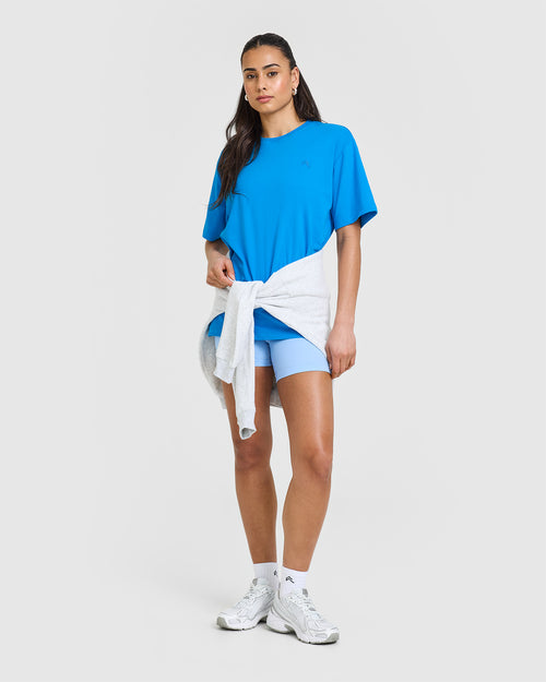 Classic Oversized Lightweight T-Shirt | Tropical Blue