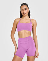 Everyday Cross Over Bralette | Orchid Purple
