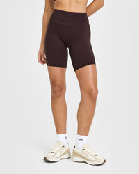 UnifiedMove™ Cycling Shorts 8" | Plum Brown