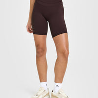 UnifiedMove™ Cycling Shorts 8" | Plum Brown