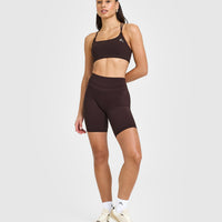 UnifiedMove™ Cycling Shorts 8" | Plum Brown