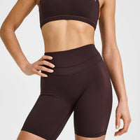 UnifiedMove™ Cycling Shorts 8" | Plum Brown