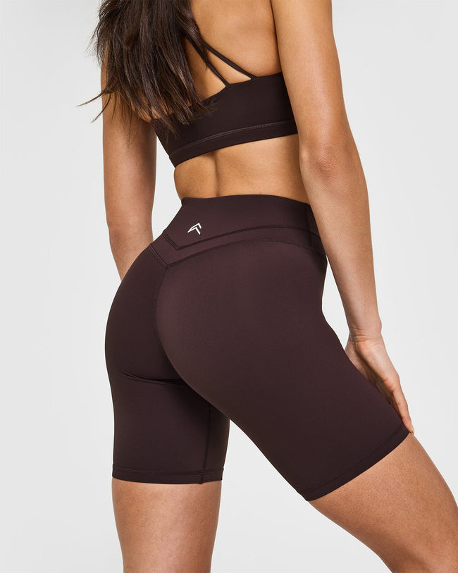 UnifiedMove™ Cycling Shorts 8" | Plum Brown