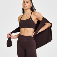 UnifiedMove™ Cycling Shorts 8" | Plum Brown