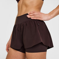 UnifiedMove™ Double Layer Shorts 5" | Plum Brown