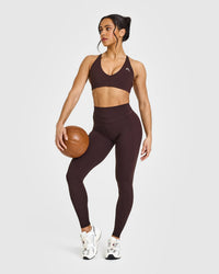 UnifiedMove™ High Waisted Leggings | Plum Brown
