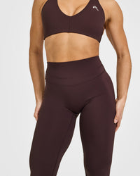 UnifiedMove™ High Waisted Leggings | Plum Brown