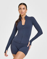 SoftMotion™ Jacket with White Logo | True Blue