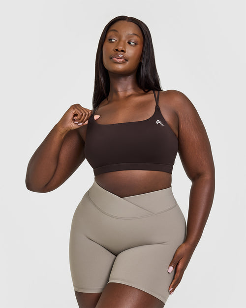 Oner Modal Everyday Cross Over Bralette | 70% Cocoa