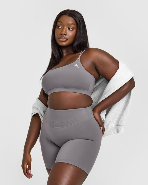 Oner Modal Everyday Cross Over Bralette | Ash Grey