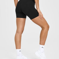 Timeless High Waisted Shorts 6" | Black