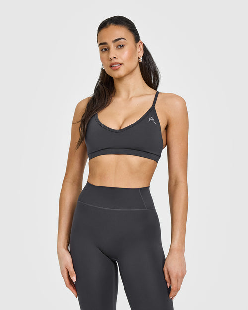 Oner Modal Timeless Strappy Bralette | Coal