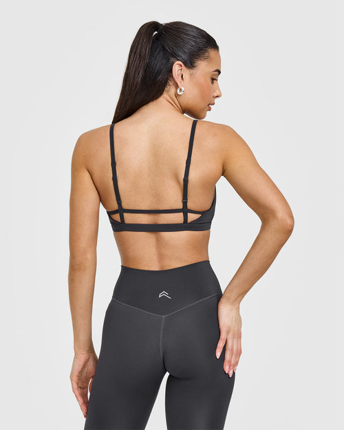 Timeless Strappy Bralette | Coal