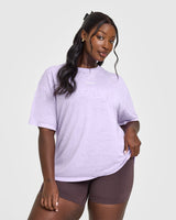 Washed Burnout T-Shirt | Lavender Purple