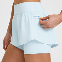 UnifiedMove™ Double Layer Shorts 5" | Cloud Blue
