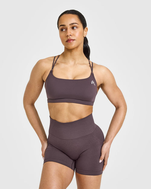 Everyday Cross Over Bralette | Umber Brown