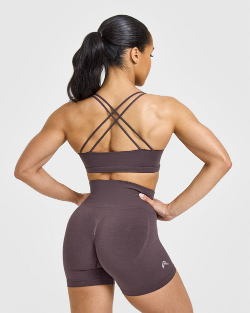 Everyday Cross Over Bralette | Umber Brown