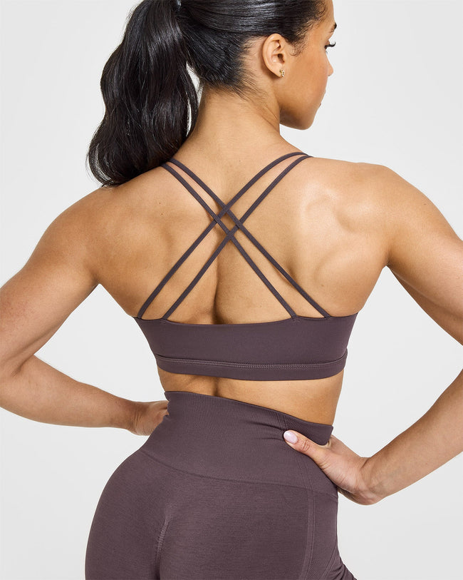 Everyday Cross Over Bralette | Umber Brown