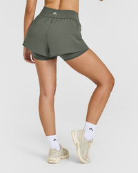 UnifiedMove™ Double Layer Shorts 5" | Dark Khaki