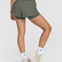 UnifiedMove™ Double Layer Shorts 5" | Dark Khaki