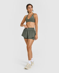 UnifiedMove™ Double Layer Shorts 5" | Dark Khaki