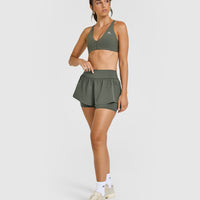 UnifiedMove™ Double Layer Shorts 5" | Dark Khaki