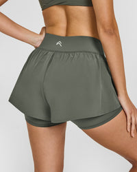 UnifiedMove™ Double Layer Shorts 5" | Dark Khaki