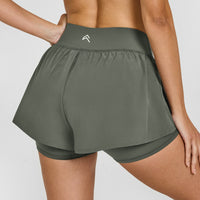 UnifiedMove™ Double Layer Shorts 5" | Dark Khaki