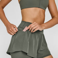 UnifiedMove™ Double Layer Shorts 5" | Dark Khaki