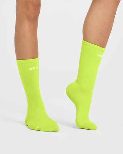 Crew Running Socks 1 Pack | Green | 8-10 | Oner Active Crew Running Socks 1 Pack | Green | 8-10 | Oner Active