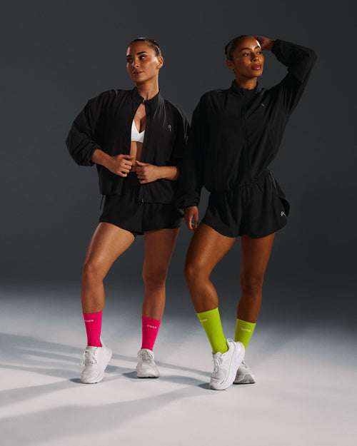 Crew Running Socks 1 Pack | Neon Pink