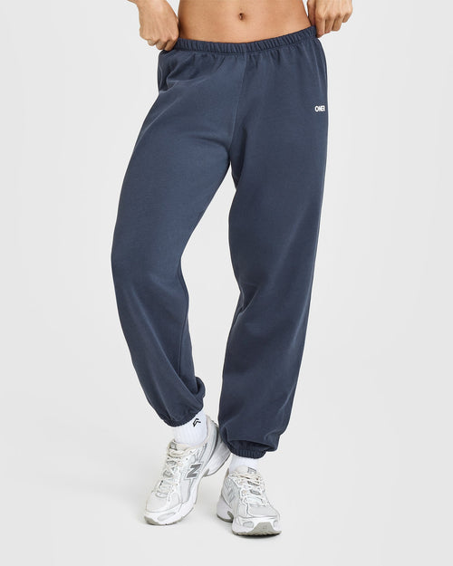 Oner Modal Lightweight Joggers With Oner Logo | True Blue
