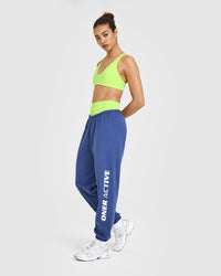 Lightweight Graphic Joggers | Shadow Blue